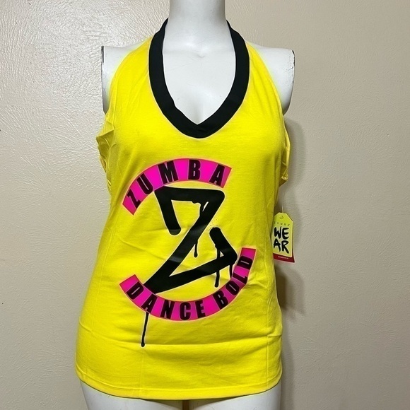ZUMBA DANCE BOLD halter tank top large new with Tag - Picture 1 of 7